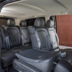 Photos of the seats that our Mercedes Benz V-Class has used for our services