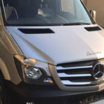Close up image of the Mercedes Benz Sprinter Mobility 33 used by us for our services
