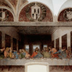 Image of God's Last Supper that you can go and see at the cathedral of Milan thanks to our car service Milan