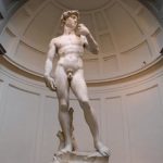 Michelangelo's David statue that you can go and see thanks to our chauffeur services Florence