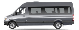 Image du Mercedes Sprinter Transfer 33, l'une des voitures que nous utilisons pour nos services